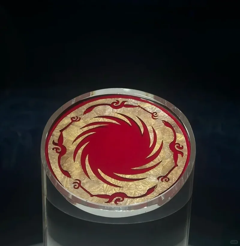 The sun-and-immortal-birds gold ornament at the Jinsha Site Museum, Chengdu